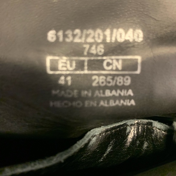 Zara Basics Pearl Studded Lace Up Chunky Boots Size 41 Y2K Goth Steampunk Grunge - Picture 8 of 9